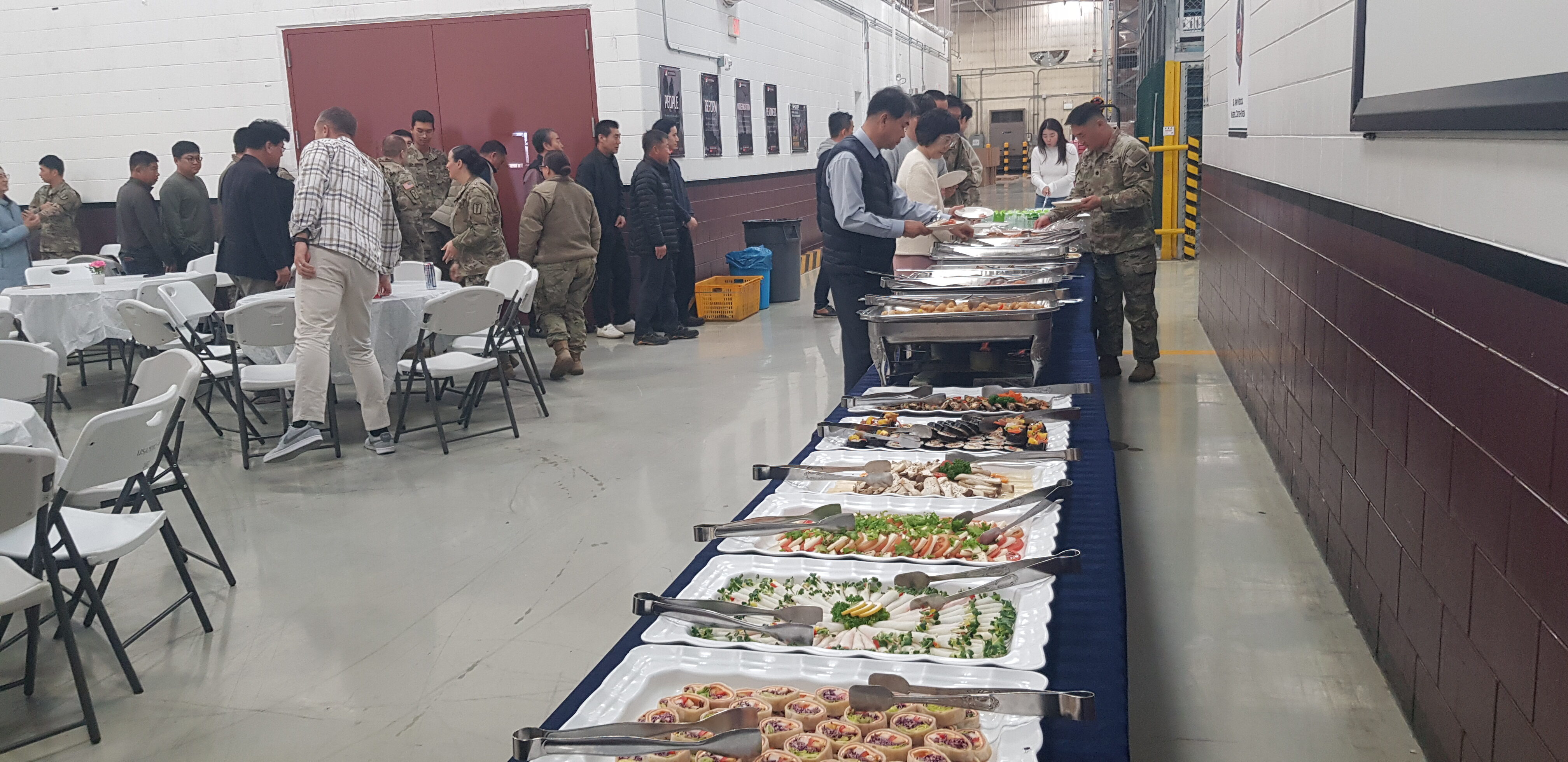 칠곡 캠프캐롤 진급식 축하 오찬  출장뷔페